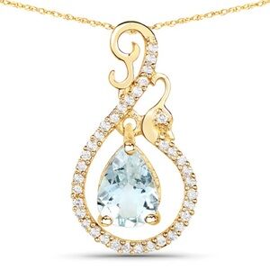 Elegant Gold and Silver Pendant Necklace